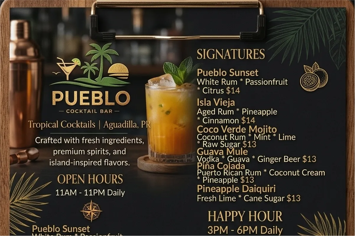 Menú de Restaurante
